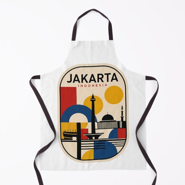 Item preview, Jakarta Indonesia Retro Minimalist Travel Landmark designed and sold by k3rstman1.