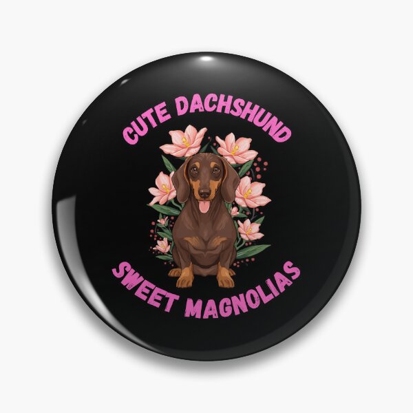 Item preview, Cute Dachshund Sweet Mangolias Funny Gifts  designed and sold by Domel9674.
