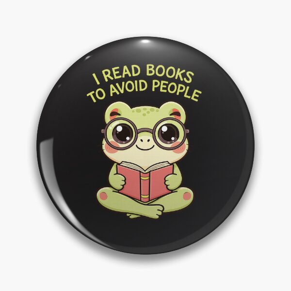 Item preview, : I Read Books To Avoid People Nerdy Frog Shirt | Introvert Book Lover Gift designed and sold by Arties4Bread⭐⭐⭐⭐⭐.