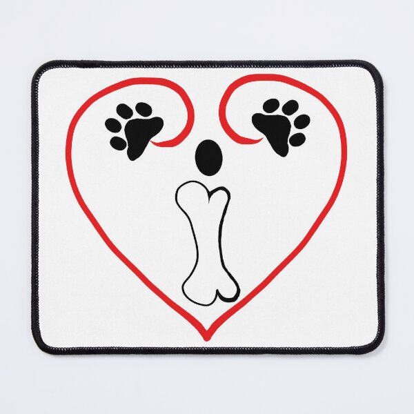 Item preview, Heart dog with the letter I designed and sold by acreació.