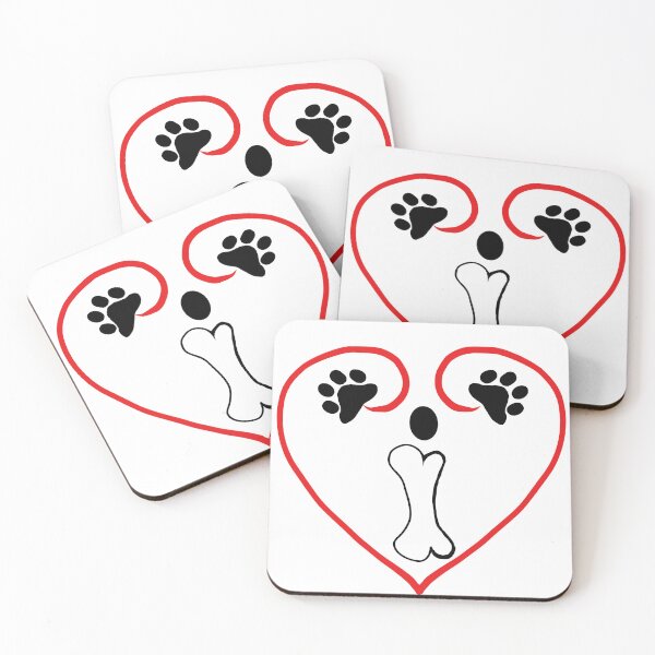 Item preview, Heart dog with the letter I designed and sold by acreació.
