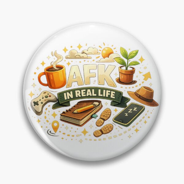 Item preview, "AFK in Real Life" designed and sold by PeterPunkt.