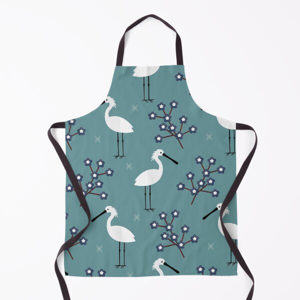 Item preview, Spoonbills on blue designed and sold by reneesillus.