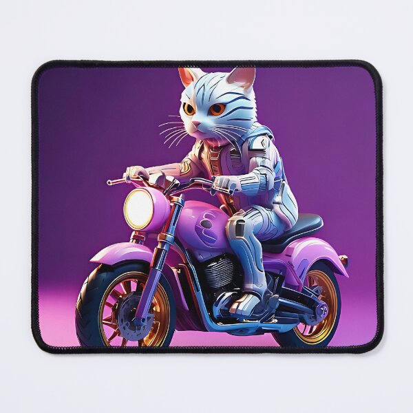 Item preview, Cool Biker Cat Riding A Motorcycle designed and sold by ToxicInkArt.