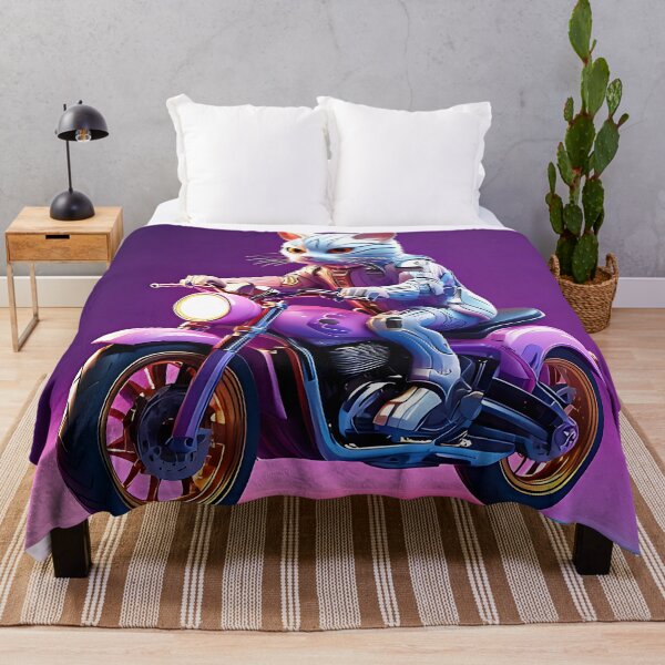 Item preview, Cool Biker Cat Riding A Motorcycle designed and sold by ToxicInkArt.