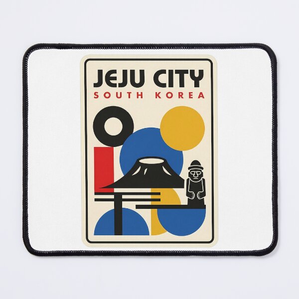 Item preview, Retro Jeju City South Korea Travel Bauhaus Style designed and sold by k3rstman1.