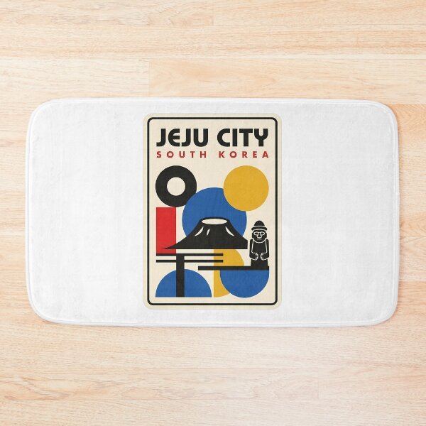 Item preview, Retro Jeju City South Korea Travel Bauhaus Style designed and sold by k3rstman1.