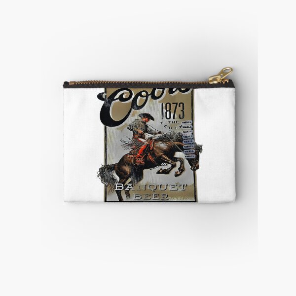 Item preview, COORS BEER Mens Small Beige BANQUET BREWERY COWBOY RODEO HORSE CASUAL NWT designed and sold by darkanimal.
