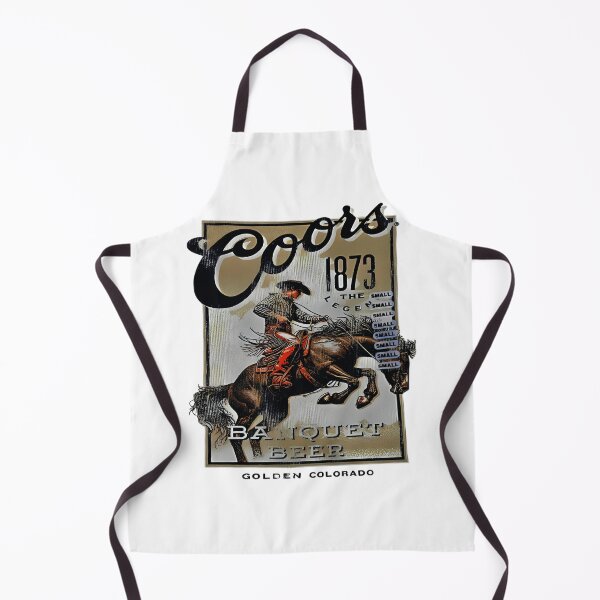 Item preview, COORS BEER Mens Small Beige BANQUET BREWERY COWBOY RODEO HORSE CASUAL NWT designed and sold by darkanimal.