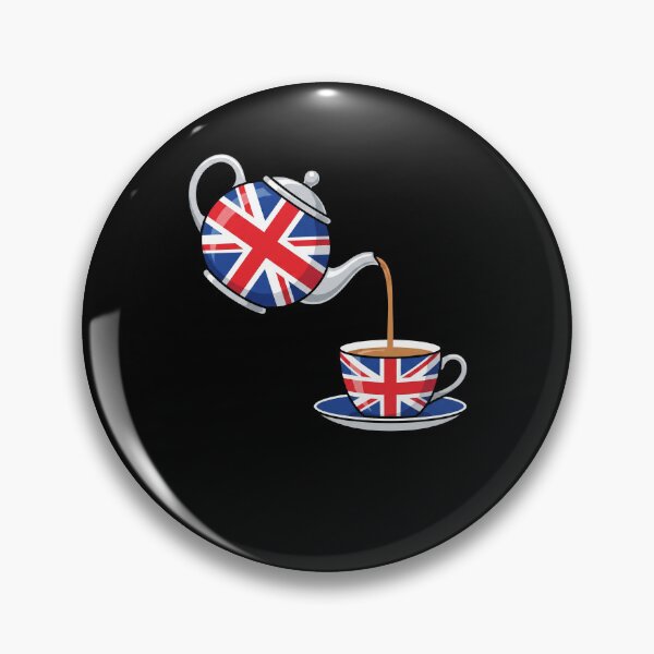 Item preview, Union Jack Flag British Teapot Tea Cup England English Tea Lover designed and sold by Antdoodle.