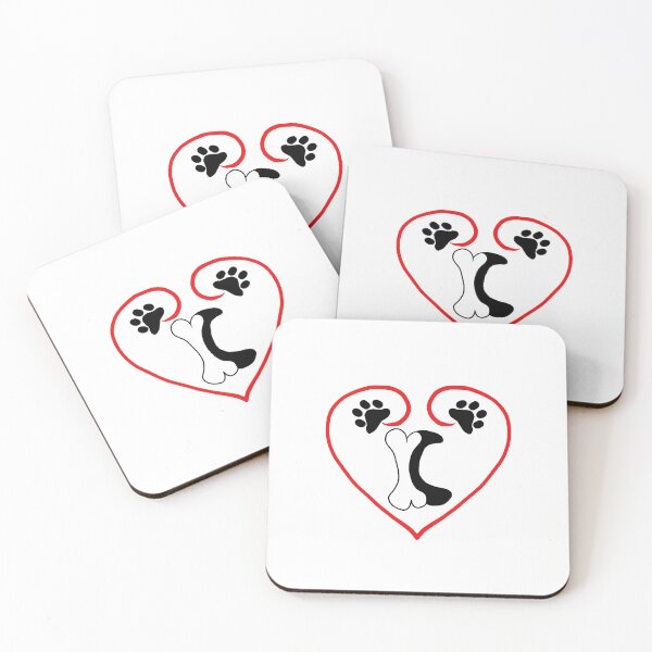 Item preview, Heart dog with the letter C designed and sold by acreació.