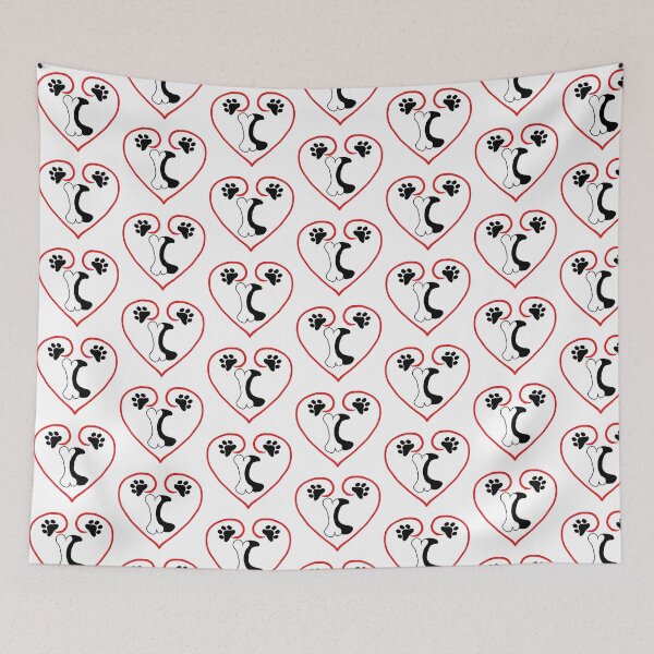 Item preview, Heart dog with the letter C designed and sold by acreació.