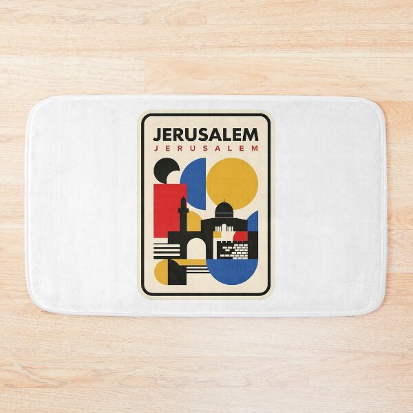 Item preview, Geometric Jerusalem Cityscape Mid Century Modern designed and sold by k3rstman1.