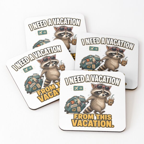 Item preview, Funny Travel Raccoon Vacation Humor Gift designed and sold by Gentlestate.