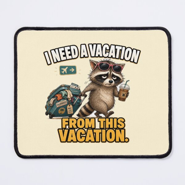 Item preview, Funny Travel Raccoon Vacation Humor Gift designed and sold by Gentlestate.