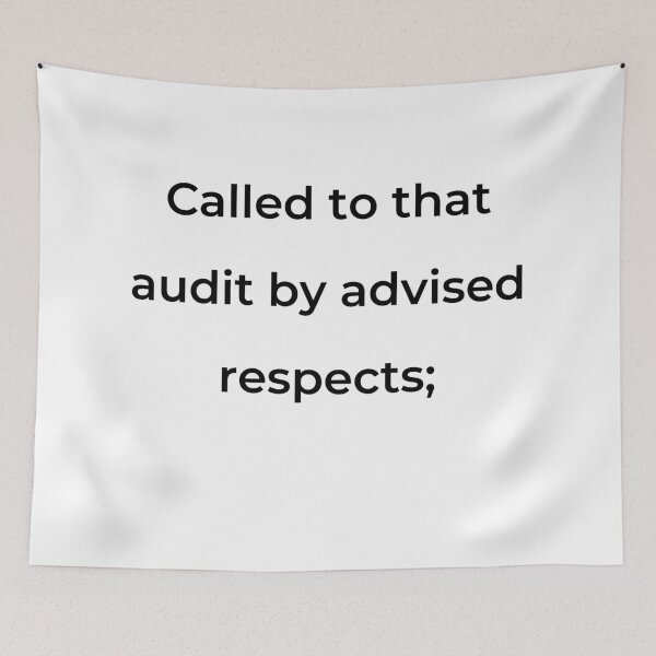 Item preview, "Called to that audit by advised respects;" - print black designed and sold by ariksworld.