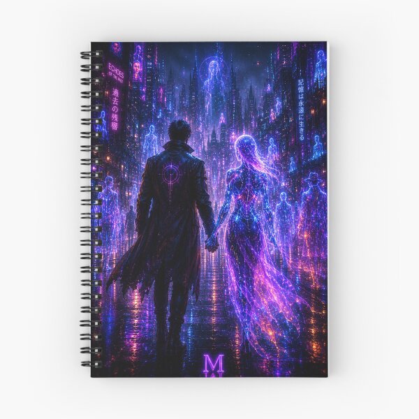Item preview, Cyberpunk Lovers in Neon Metropolis designed and sold by bbbpetr100.