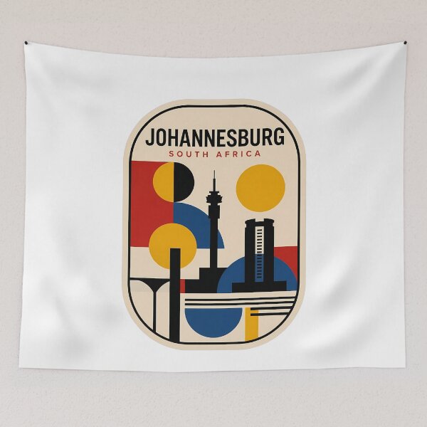Item preview, Johannesburg South Africa Abstract Geometric Cityscape designed and sold by k3rstman1.