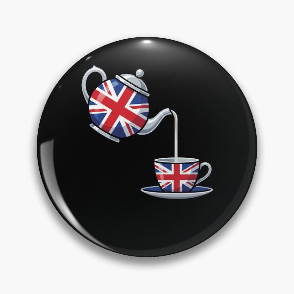 Item preview, Union Jack Flag British Teapot Tea Cup England English Tea Lover designed and sold by Antdoodle.