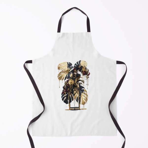 Item preview, Luxury Liquid Gold & Matte Black Monstera designed and sold by krishna-artdesigns.