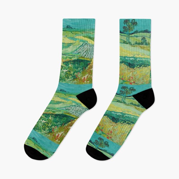 Item preview, Green Wheat Fields With Poppies Auvers designed and sold by artofuniverse.