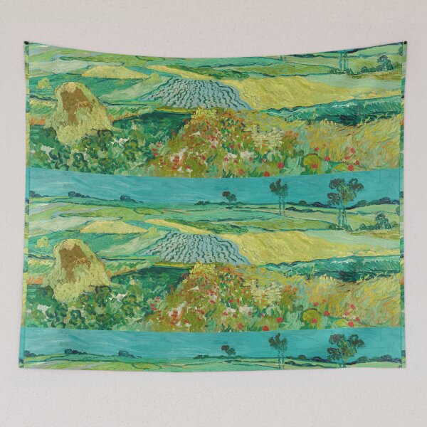 Item preview, Green Wheat Fields With Poppies Auvers designed and sold by artofuniverse.