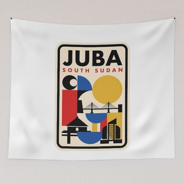 Item preview, Juba South Sudan Minimalist Geometric Cityscape designed and sold by k3rstman1.