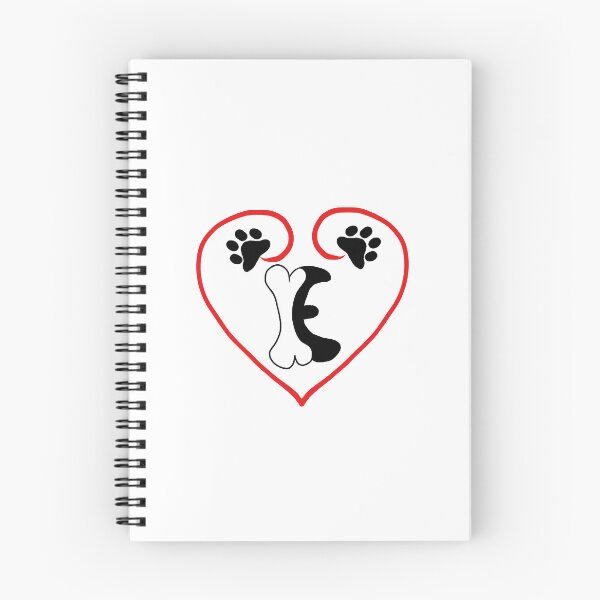 Item preview, Heart dog with the letter E designed and sold by acreació.