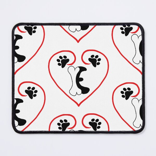 Item preview, Heart dog with the letter E designed and sold by acreació.