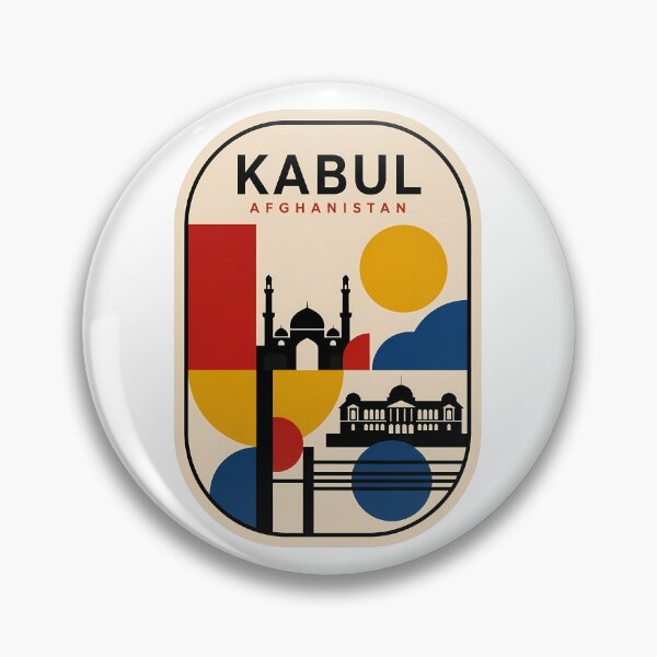 Item preview, Kabul Afghanistan Minimalist Geometric Landmark Silhouette designed and sold by k3rstman1.