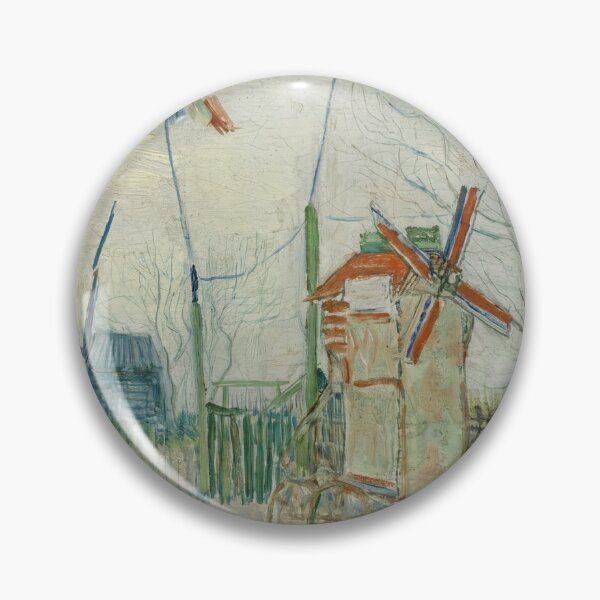 Item preview, Montmartre Street Scene with Windmills designed and sold by artofuniverse.
