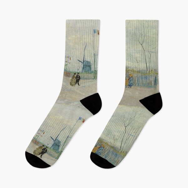 Item preview, Montmartre Street Scene with Windmills designed and sold by artofuniverse.