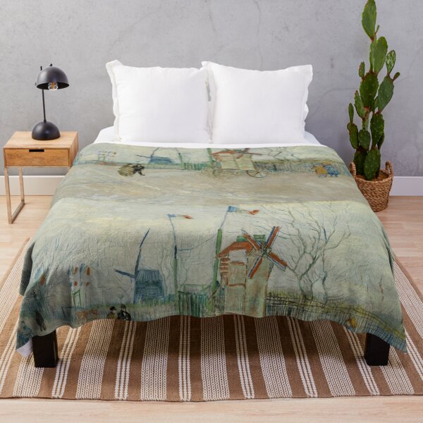 Item preview, Montmartre Street Scene with Windmills designed and sold by artofuniverse.