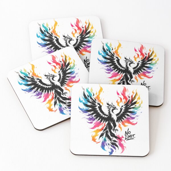 Item preview, Phoenix Street Art Stencil T-Shirt | Color Flame Graffiti Bird | Urban Rebirth Design | Modern Pop Art Phoenix designed and sold by PLUSHIWORLDtm.