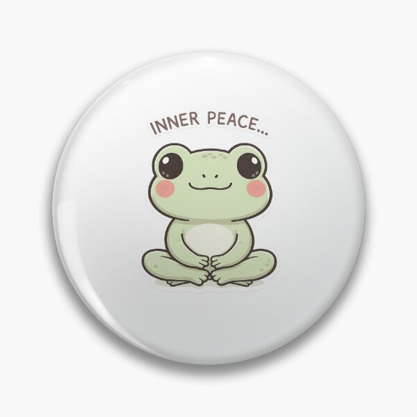 Item preview, inner Peace Eventually Meditating Frog Shirt | Zen Kawaii Anxiety Tee designed and sold by Arties4Bread⭐⭐⭐⭐⭐.