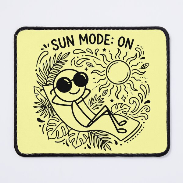Item preview, Sun Mode: ON – Summer Stickman Tropical Vibes designed and sold by Chroma Dreams .
