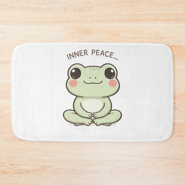 Item preview, inner Peace Eventually Meditating Frog Shirt | Zen Kawaii Anxiety Tee designed and sold by Arties4Bread⭐⭐⭐⭐⭐.