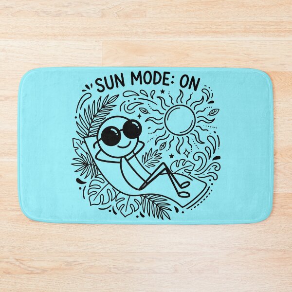 Item preview, Sun Mode: ON – Summer Stickman Tropical Vibes designed and sold by Chroma Dreams .