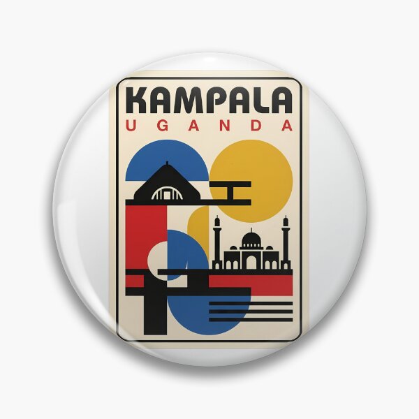 Item preview, Retro Kampala Uganda Geometric Travel Landmark Style designed and sold by k3rstman1.