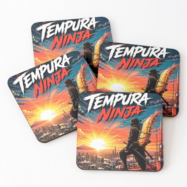 Item preview, Tempura Ninja: The Crispy Guardian of Tokyo Rising Sun designed and sold by Japan Cyberpunk Universe & Surreal Characters.