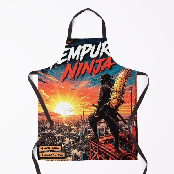 Item preview, Tempura Ninja: The Crispy Guardian of Tokyo Rising Sun designed and sold by Japan Cyberpunk Universe & Surreal Characters.