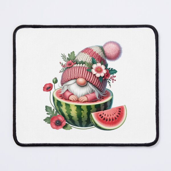 Item preview, Whimsical Watermelon Gnome Floral Summer Cute Garden Fantasy Illustration designed and sold by Celebrate & Sparkle.