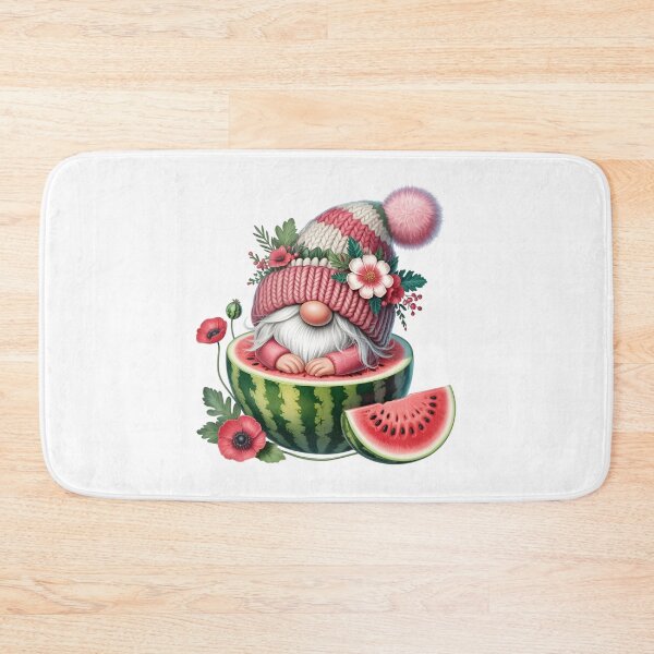 Item preview, Whimsical Watermelon Gnome Floral Summer Cute Garden Fantasy Illustration designed and sold by Celebrate & Sparkle.