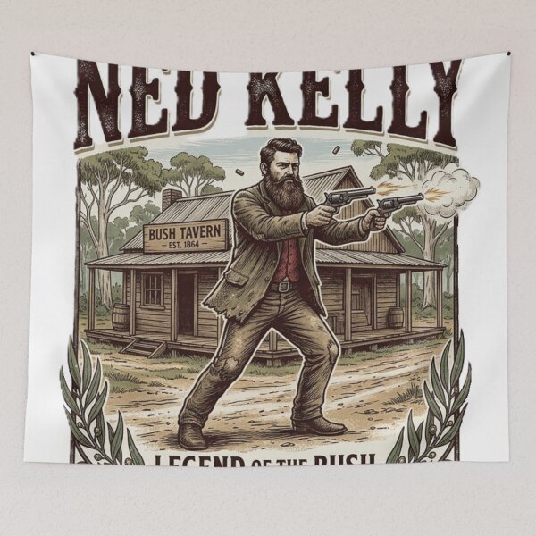 Item preview, Ned Kelly designed and sold by Kirrindy Designs.