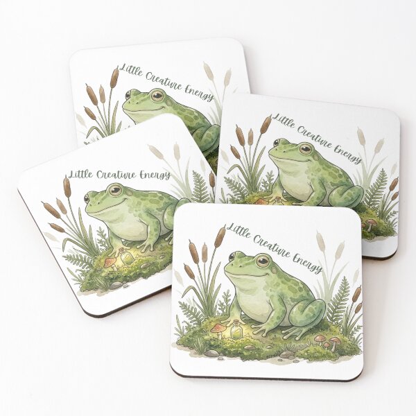 Item preview, Little Creature Energy Frog Nature Sticker designed and sold by HoneyBreezeCo.