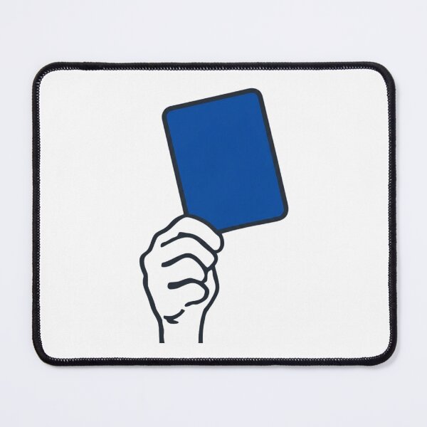 Item preview, Football Blue Card Warning Design – Soccer Referee Card Graphic for Football Players, Coaches and Fans designed and sold by Trendesigne.