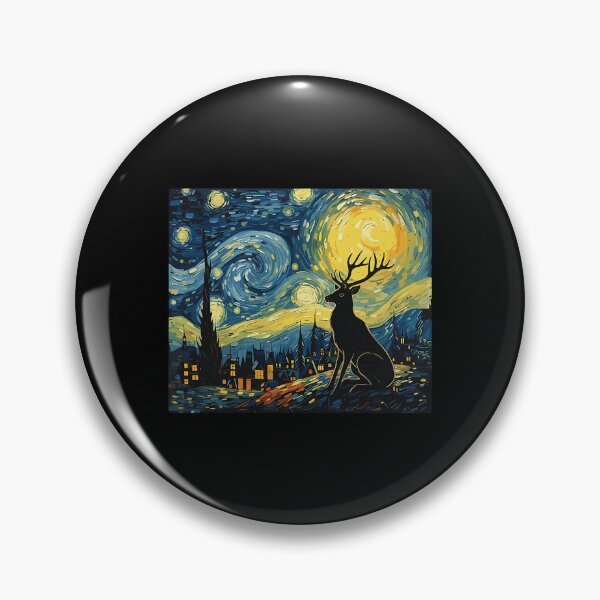 Item preview, Deer Starry Night Van Gogh Art Lover Men Women designed and sold by Littermin.