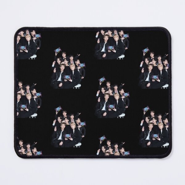 Item preview, BTS OT7 Group Photo - Elegant Black and Purple Concept designed and sold by moamaxshop.
