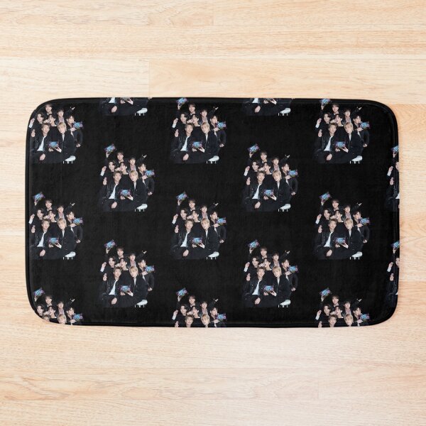 Item preview, BTS OT7 Group Photo - Elegant Black and Purple Concept designed and sold by moamaxshop.