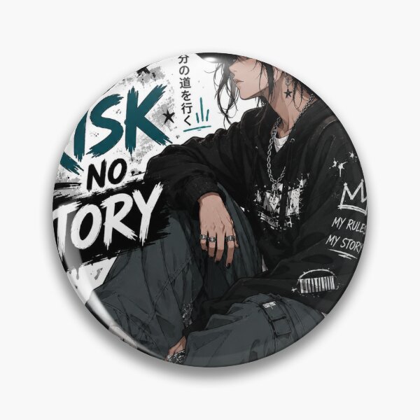 Item preview, No Risk No Story Anime Streetwear designed and sold by bhoomi2005b.